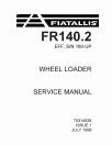 Fiat-Allis FR140.2 (SN from 180) Wheeled Loaders Service Manual (75314936)