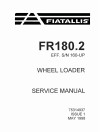 Fiat-Allis FR180.2 (SN from 160) Wheeled Loaders Service Manual (75314937)