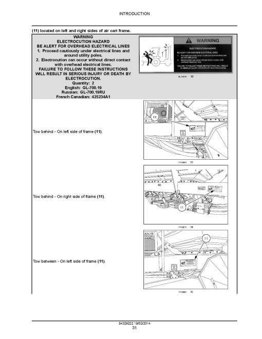 Flexi-Coil 1740, 2340, 2850, 3350, 3850 and 4350 Air Carts (SN. from 015001) Service Manual (84329222) Flexi-Coil 1740, 2340, 2850, 3350, 3850 and 4350 Air Carts (SN. from 015001) Service Manual (84329222)