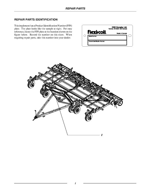 Flexi-Coil 5000HD Air Drills Repair Manual (87545763)