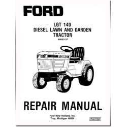 LGT 14D Lawn Tractors Repair Manual (40001411-SE4570)