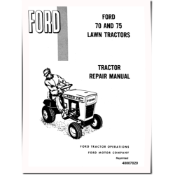 70 and 75 Lawn Tractors Repair Manual (40007020-SE3240)