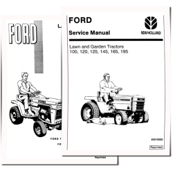 100, 120, 125, 145, 165 and 195 Lawn Tractors set of Service Manuals (40010060-SE3772)
