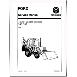 550 and 555 Tractor Loader Backhoe Service Manual (40055020-SE3993)