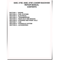 , New Holland 555E, 575E, 655E and 675E Tractor Loader Backhoe Repair Manual (40057540)