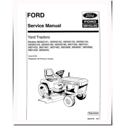 YT12.5, YT14, YT16 H, YT18 H Lawn Tractors Service Manual (40215110-SE4363-5B)