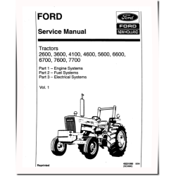 2600, 3600, 4100, 4600, 5600, 5900, 6600, 6700, 7600 and 7700 Tractors Service Manual (40231090-SE3660)