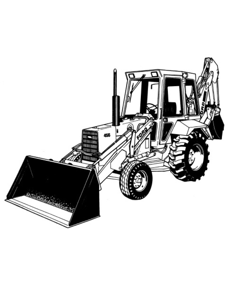 Ford 455 Tractor Loader Backhoe Repair Manual (40045510-SE4600) Ford 455 Tractor Loader Backhoe Repair Manual (40045510-SE4600)