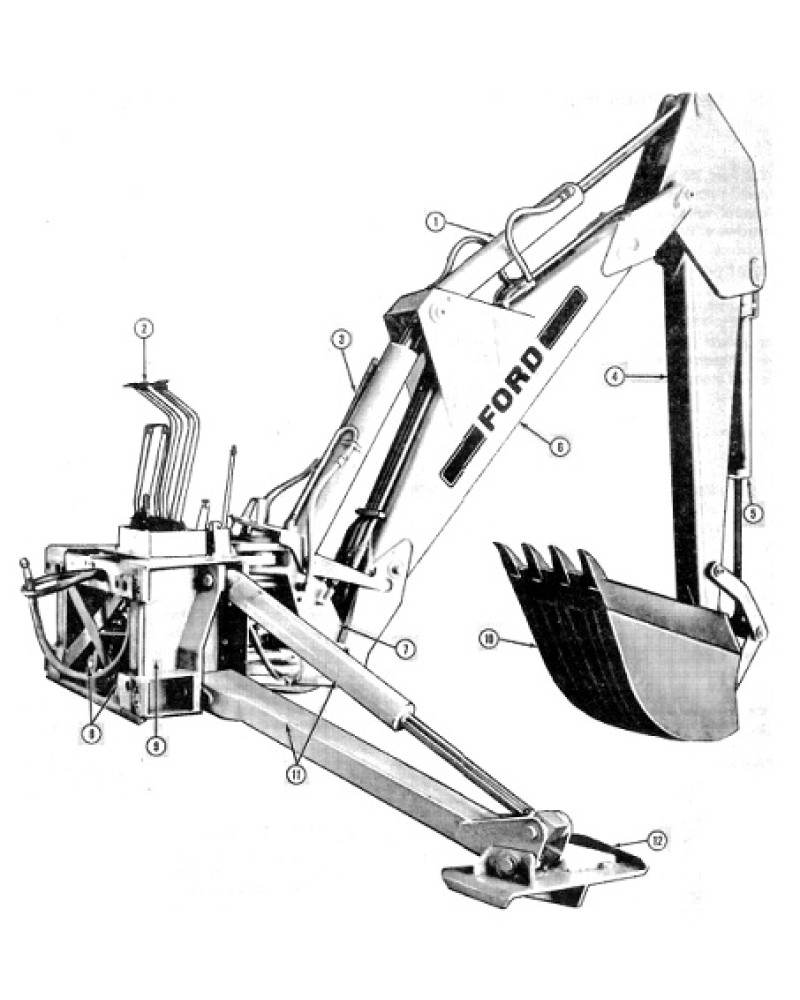 Ford 765 series Backhoes Repair Manual (40076510)