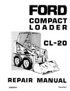 Ford CL-20 Skid Steer Loaders Repair Manual (40002010-SE3528)