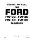Ford FW20, FW30, FW40 and FW60 4WD Articulated Tractors Service Manual (40003040-SE3920)