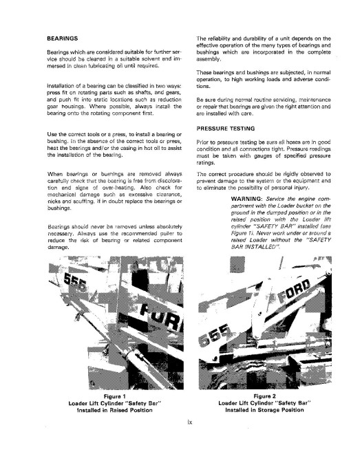 Ford 550 and 555 Tractor Loader Backhoe Service Manual (40055020-SE3993) Ford 550 and 555 Tractor Loader Backhoe Service Manual (40055020-SE3993)
