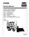 Ford 555A, 555B, 655 and 655A Tractor Loaders Backhoe Service Manual (40055540)