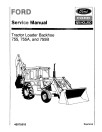 Ford 755, 755A and 755B Tractor Loader Backhoe Service Manual (40075510-SE3905)