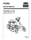 Ford 1130 and 830 Riding Mowers Service Manual (40083010)