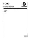 Ford 1100 Tractors Service Manual (40110010-SE3771-S1)