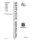 Ford 1320, 1520, 1620, 1715 and 1720 Tractors Service Manual (40132030-SE4602)