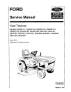 Ford YT12.5, YT14, YT16 H, YT18 H Lawn Tractors Service Manual (40215110-SE4363-5B)