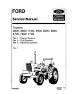 Ford 2600, 3600, 4100, 4600, 5600, 5900, 6600, 6700, 7600 and 7700 Tractors Service Manual (40231090-SE3660)