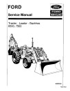 Ford 6500 and 7500 Tractor Loader Backhoe Service Manual (40650020-SE3400)