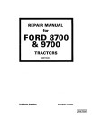 Ford 8700 and 9700 Tractors Repair Manual (40870020-SE3700)