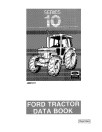 Ford 2910, 3910, 4110, 4610, 5610, 6610, 6710 and 7610 Tractors Service Data Book (40881017-SE4254)