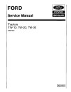 Ford TW10, TW20 and TW30 Tractors Service Manual (42001030-SE3734)