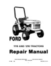 Ford 1110 and 1210 Tractors Service Manual (42111020-SE4300)