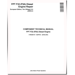 FPT F32 (PIN: F5AE9484B*A008___) Tier3/Stage III A Diesel Engines (European Edition) Technical Manual (CTM408119)