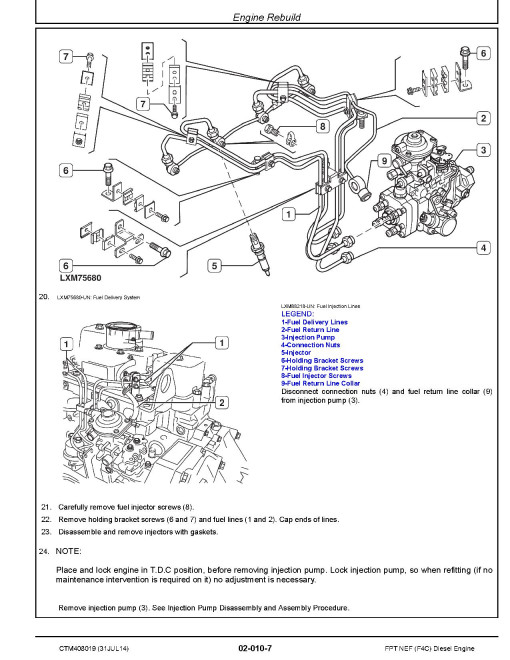 FPT NEF (PIN: F4CE9484F*J600___) Tier 3/Stage III A Diesel Engines (European Edition) Technical Manual (CTM408019) FPT NEF (PIN: F4CE9484F*J600___) Tier 3/Stage III A Diesel Engines (European Edition) Technical Manual (CTM408019)