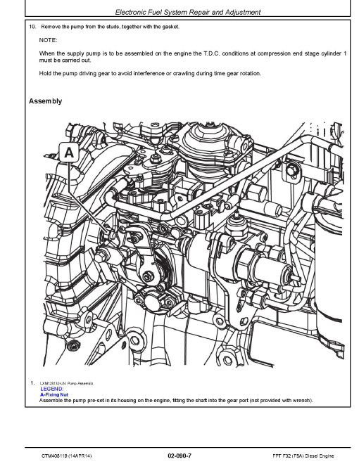 FPT F32 (PIN: F5AE9484B*A008___) Tier3/Stage III A Diesel Engines (European Edition) Technical Manual (CTM408119) FPT F32 (PIN: F5AE9484B*A008___) Tier3/Stage III A Diesel Engines (European Edition) Technical Manual (CTM408119)