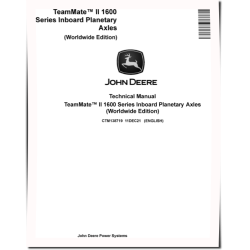 TeamMate II 1600 Series Inboard Panetary Axles Technical Manual (CTM138719)