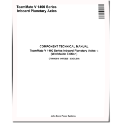 TeamMate V 1400 Series Inboard Panetary Axles Component Technical Manual (CTM143819)
