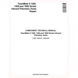 TeamMate II 1200, 1400 and 1600 Series Inboard Panetary Axles Component Technical Manual (CTM43)