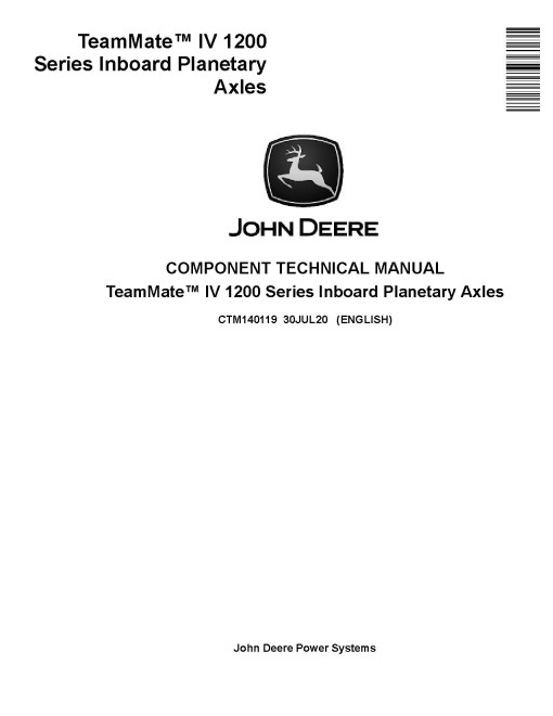 Funk TeamMate™ IV 1200 Series Drive Axles Component Technical Manual (CTM140119)