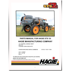 Hagie STS12i (SN: 017001-017500) Self-Propelled Sprayers Parts Catalog (PM493691)