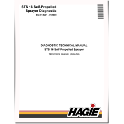 Hagie STS16 (SN: 014001-014500) Self-Propelled Sprayers Diagnostic Manual (TMFA111619)