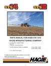 Hagie STS14 and STS16 (SN: 019001-019500) Self-Propelled Sprayers Parts Catalog (PM493778)