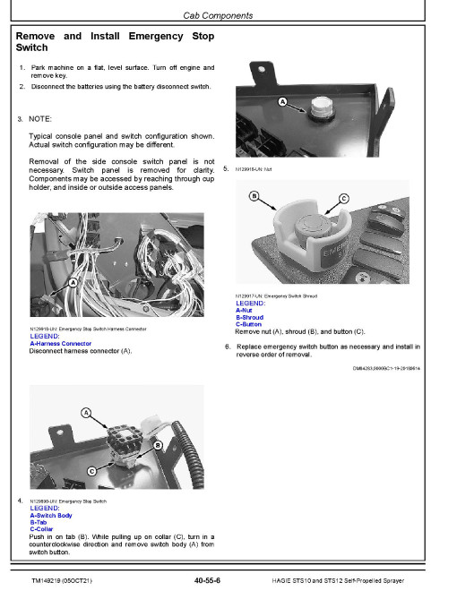 Hagie STS10 (SN from 10S019001) and STS12 (SN from 12S019001) Self-Propelled Sprayers Repair Manual (TM149219) Hagie STS10 (SN from 10S019001) and STS12 (SN from 12S019001) Self-Propelled Sprayers Repair Manual (TM149219)