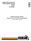 Hagie STS14 (SN from 14S018001) and STS16 (SN from 16S019001) Self-Propelled Sprayers Repair Manual (TM154619)
