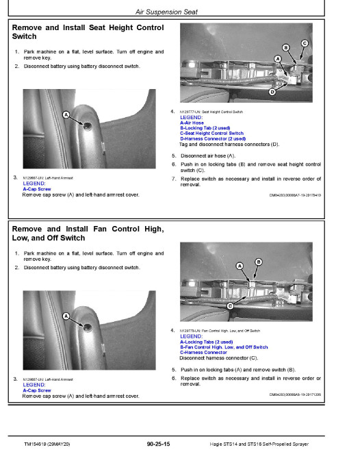 Hagie STS14 (SN from 14S018001) and STS16 (SN from 16S019001) Self-Propelled Sprayers Repair Manual (TM154619) Hagie STS14 (SN from 14S018001) and STS16 (SN from 16S019001) Self-Propelled Sprayers Repair Manual (TM154619)