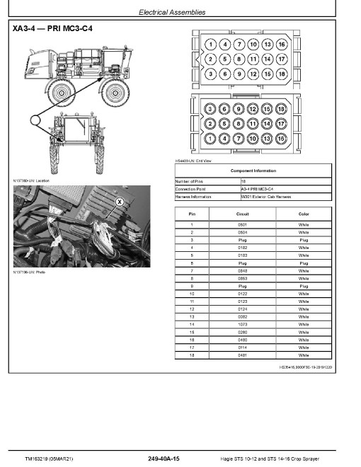 Hagie STS10, STS12, STS14 and STS16 Crop Sprayers (SN: 020001-21500) Diagnostic Manual (TM163219) Hagie STS10, STS12, STS14 and STS16 Crop Sprayers (SN: 020001-21500) Diagnostic Manual (TM163219)