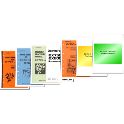 EX750-5 and EX800H-5 Crawler Excavator set of Service Manuals