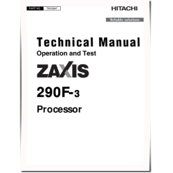 Zaxis 290F-3 Processors Operation and Test Manual (TM10347)