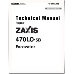 Zaxis 470LC-5B Crawler Excavators (SN. from 0030001) Repair Manual (TM12216)