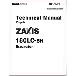 Zaxis 180LC-5N (PIN: 1FFDBD70_ _E530001-) Crawler Excavators Repair Manual (TM12363)
