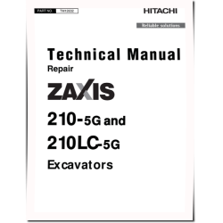 210-5G and 210LC-5G Crawler Excavators (SN. from C330001) Repair Manual (TM12632)