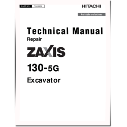 Zaxis 130-5G (SN. from C130001) Crawler Excavators Repair Manual (TM12656)
