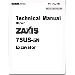 Zaxis 75US-5N (SN. from 60_ _0015001) Compact Excavators Repair Manual (TM12906)