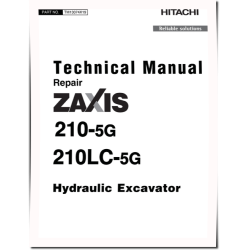Zaxis 210-5G and 210LC-5G Crawler Excavators Operation and Test Manual (TM13074X19)